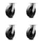Service Caster 8 Inch Kingpinless Glass Filled Nylon Wheel Swivel Top Plate Caster SCC, 4PK SCC-KP30S820-GFNR-4 - alternate 1